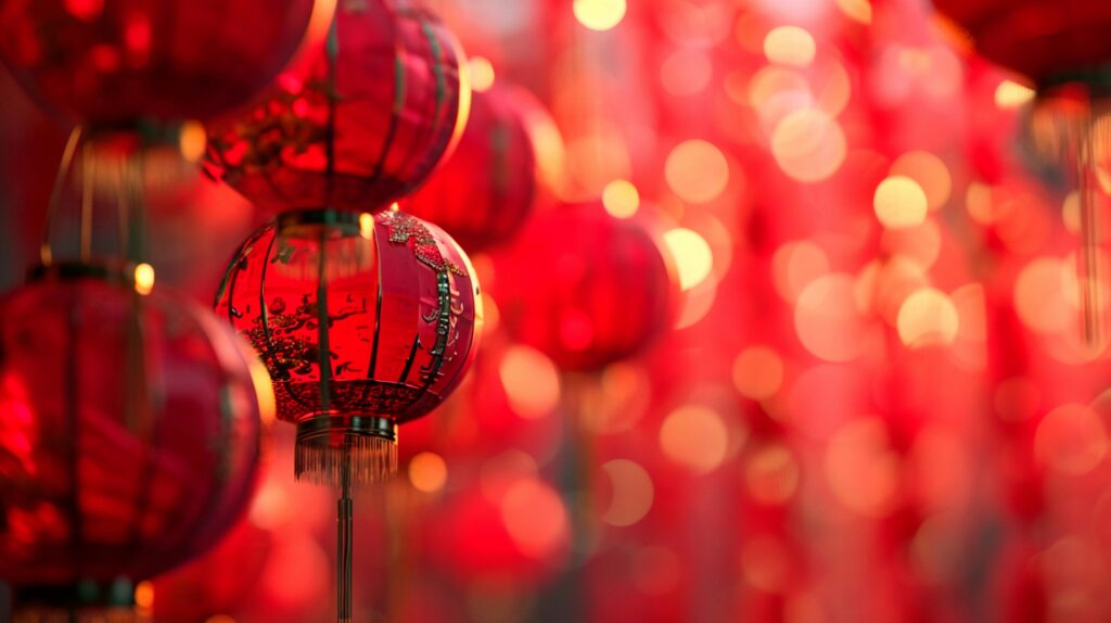 Red lanterns for the Chinese New Year